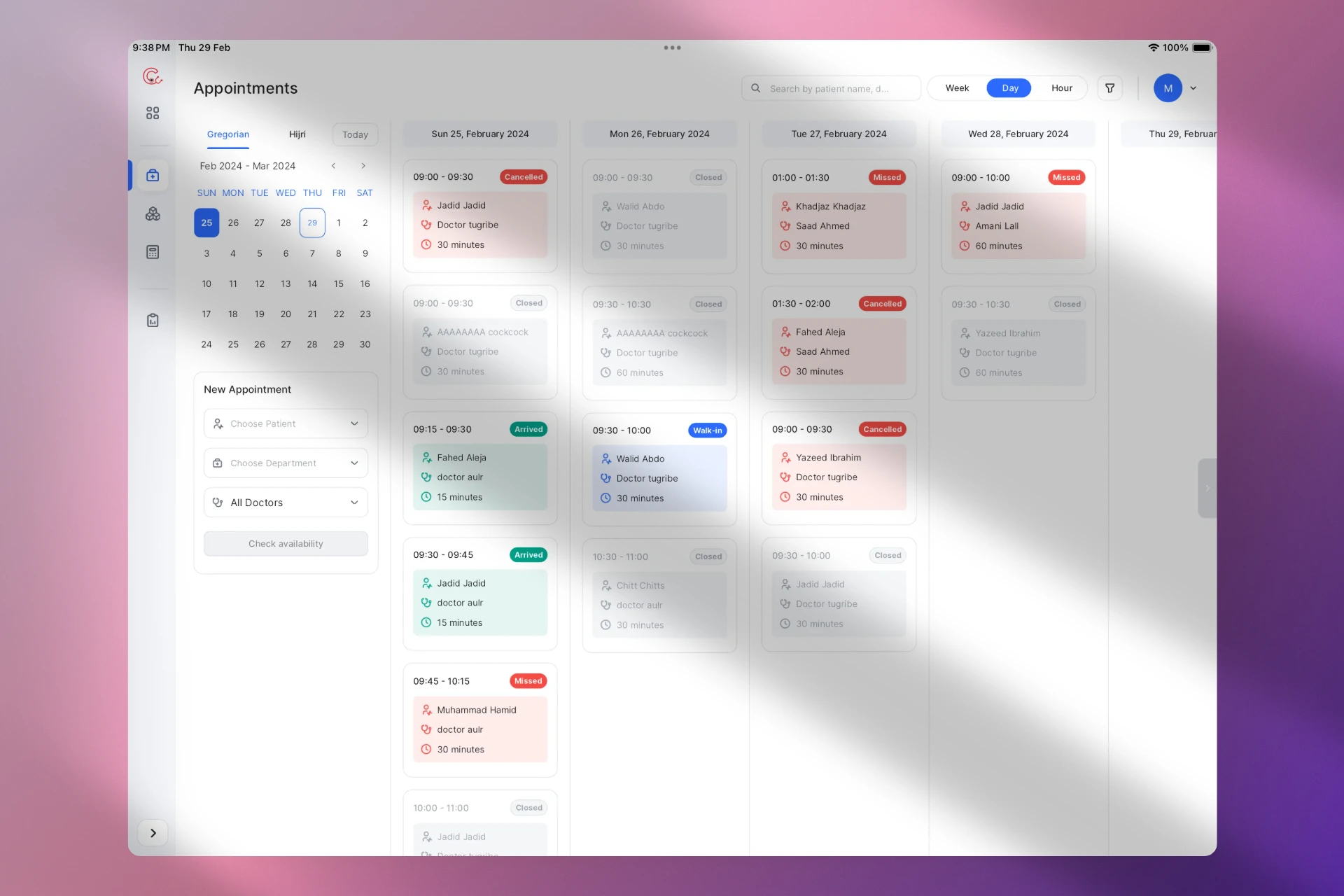 Zofa Care clinic workflow